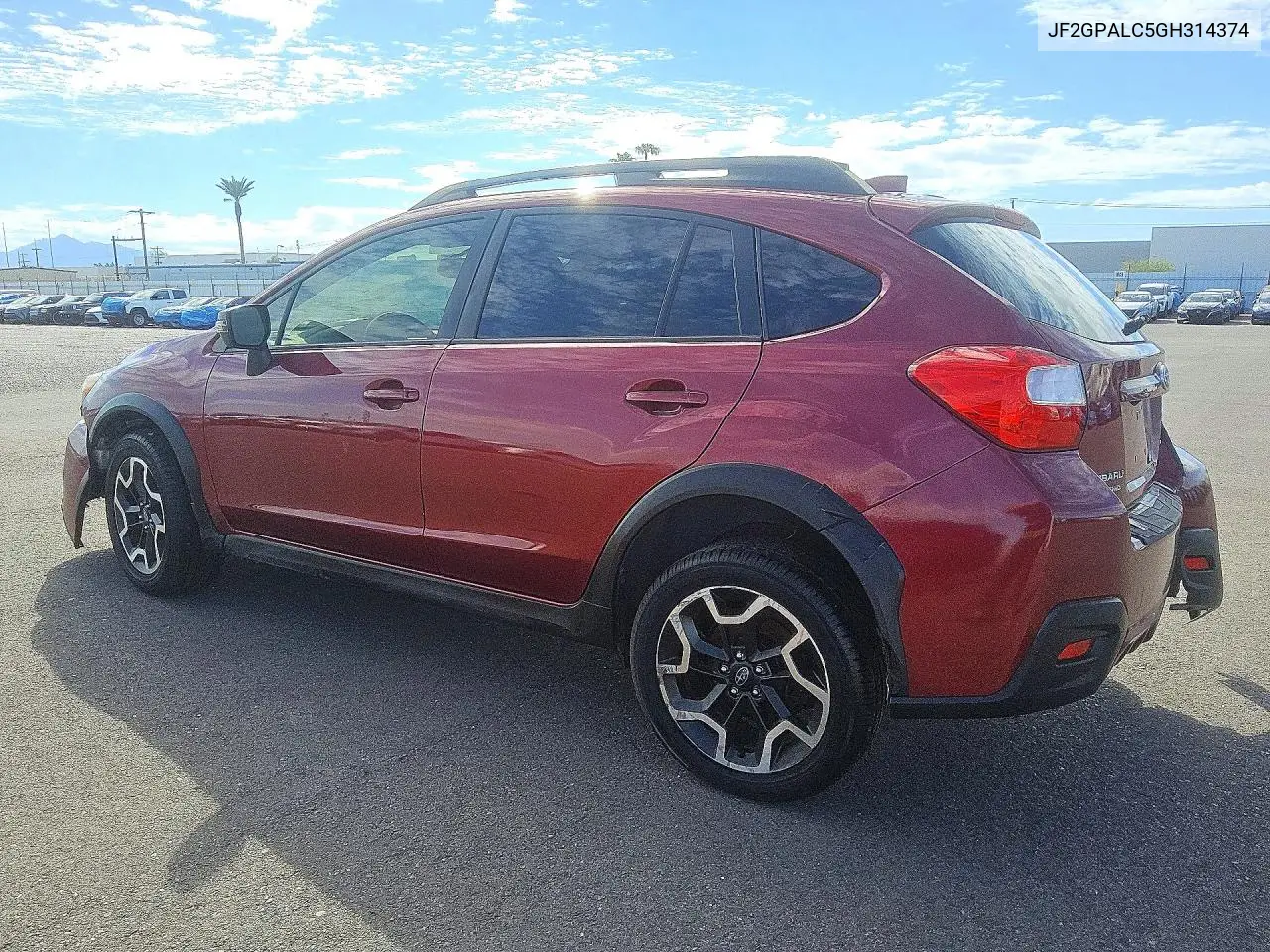 2016 SUBARU XV VIN JF2GPALC5GH314374 — фото 2