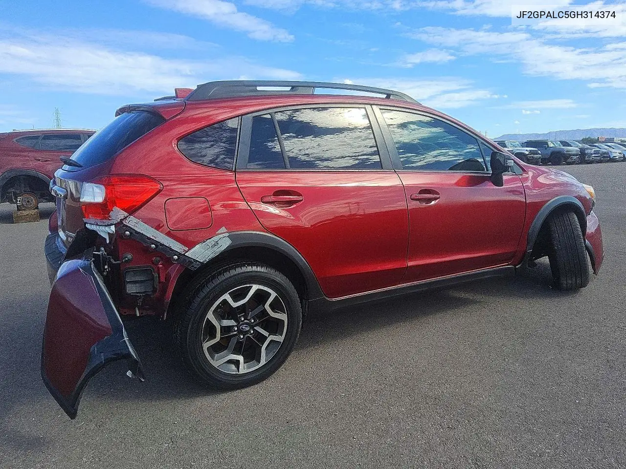 2016 SUBARU XV VIN JF2GPALC5GH314374 — фото 3