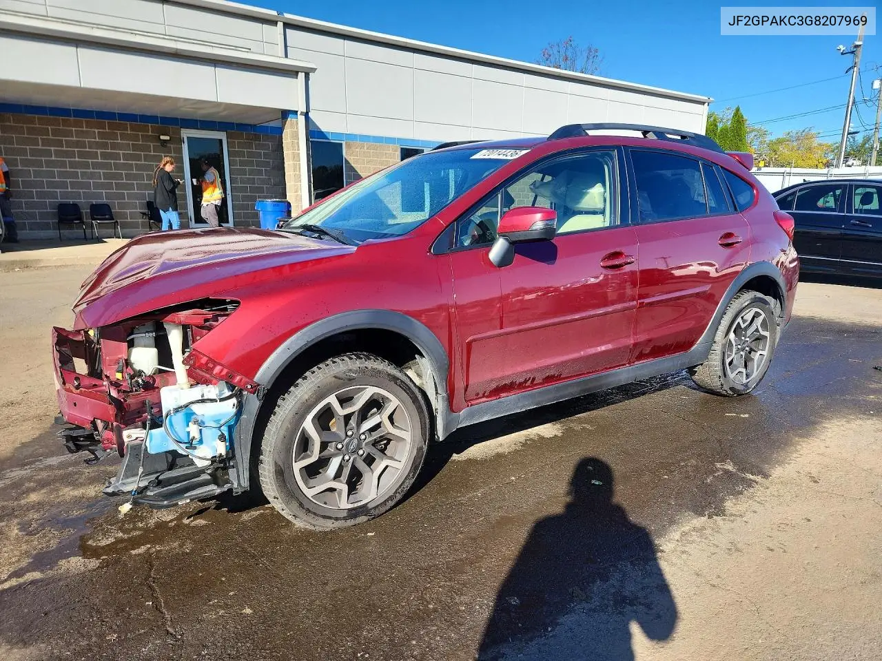SUBARU XV 2016, VIN JF2GPAKC3G8207969