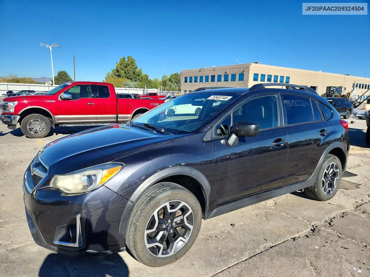 SUBARU XV 2016, VIN JF2GPAAC2G9324504