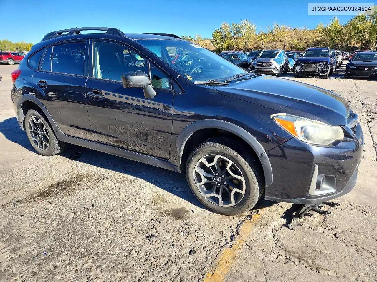 2016 SUBARU XV VIN JF2GPAAC2G9324504 — фото 4