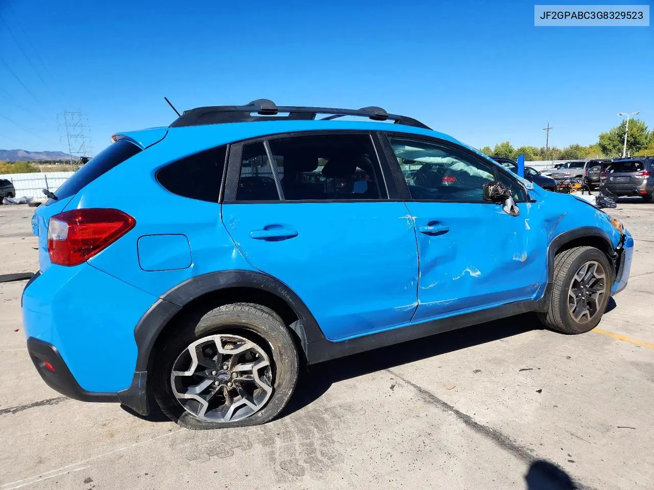 2016 SUBARU XV VIN JF2GPABC3G8329523 — фото 3