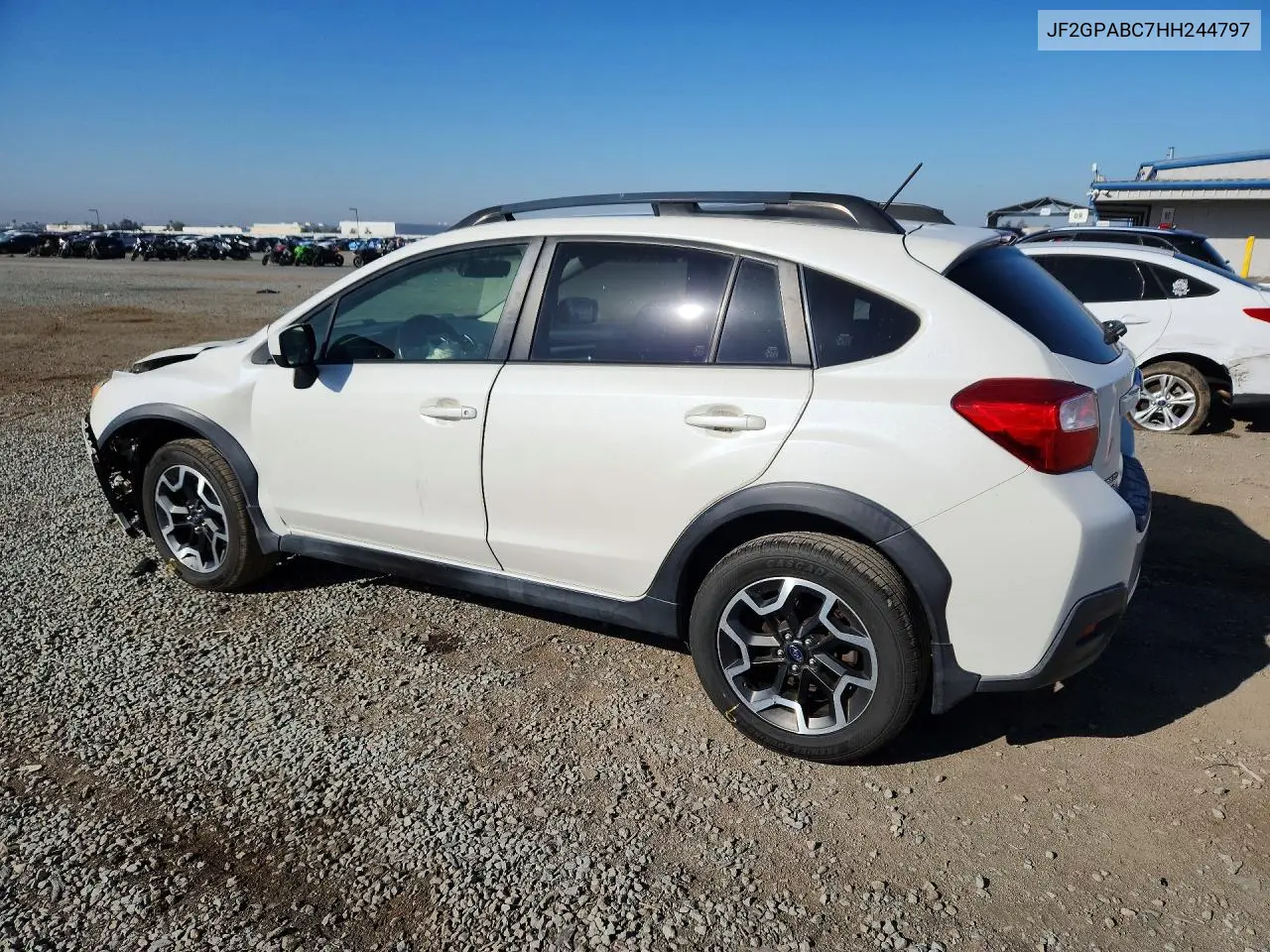 2017 SUBARU XV VIN JF2GPABC7HH244797 — фото 2