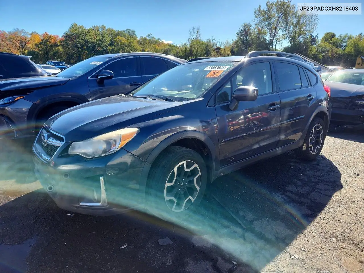SUBARU XV 2017, VIN JF2GPADCXH8218403