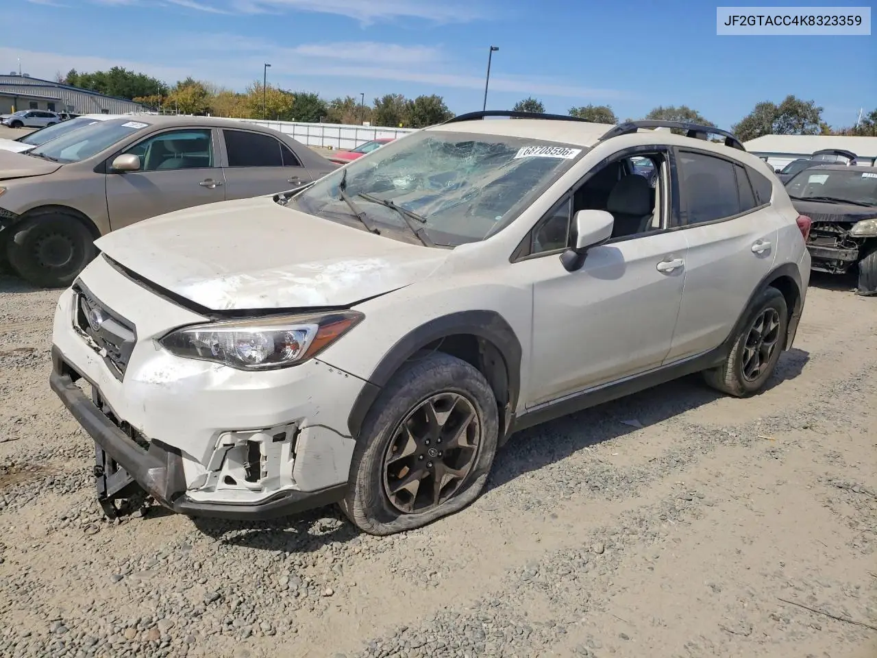 SUBARU XV 2019, VIN JF2GTACC4K8323359