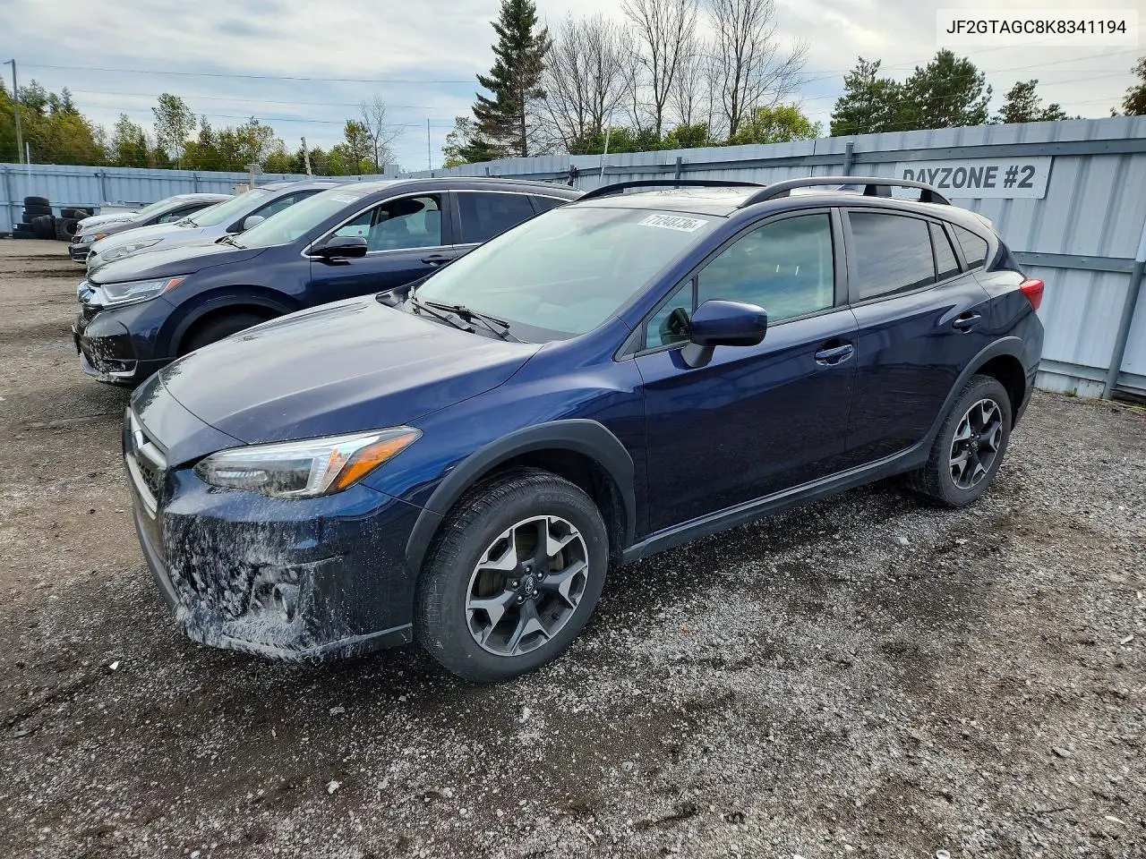 SUBARU XV 2019, VIN JF2GTAGC8K8341194