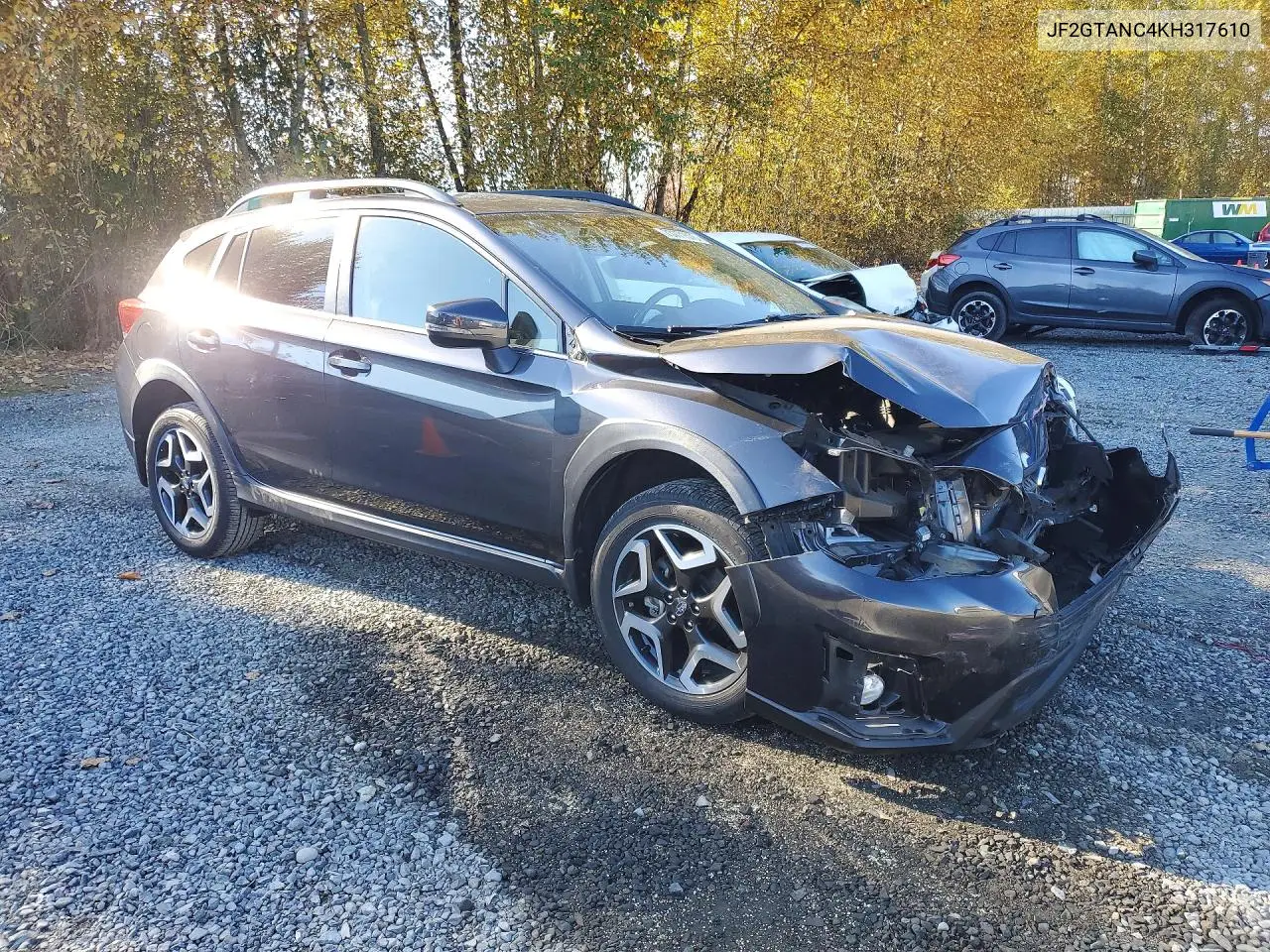2019 SUBARU XV VIN JF2GTANC4KH317610 — фото 4