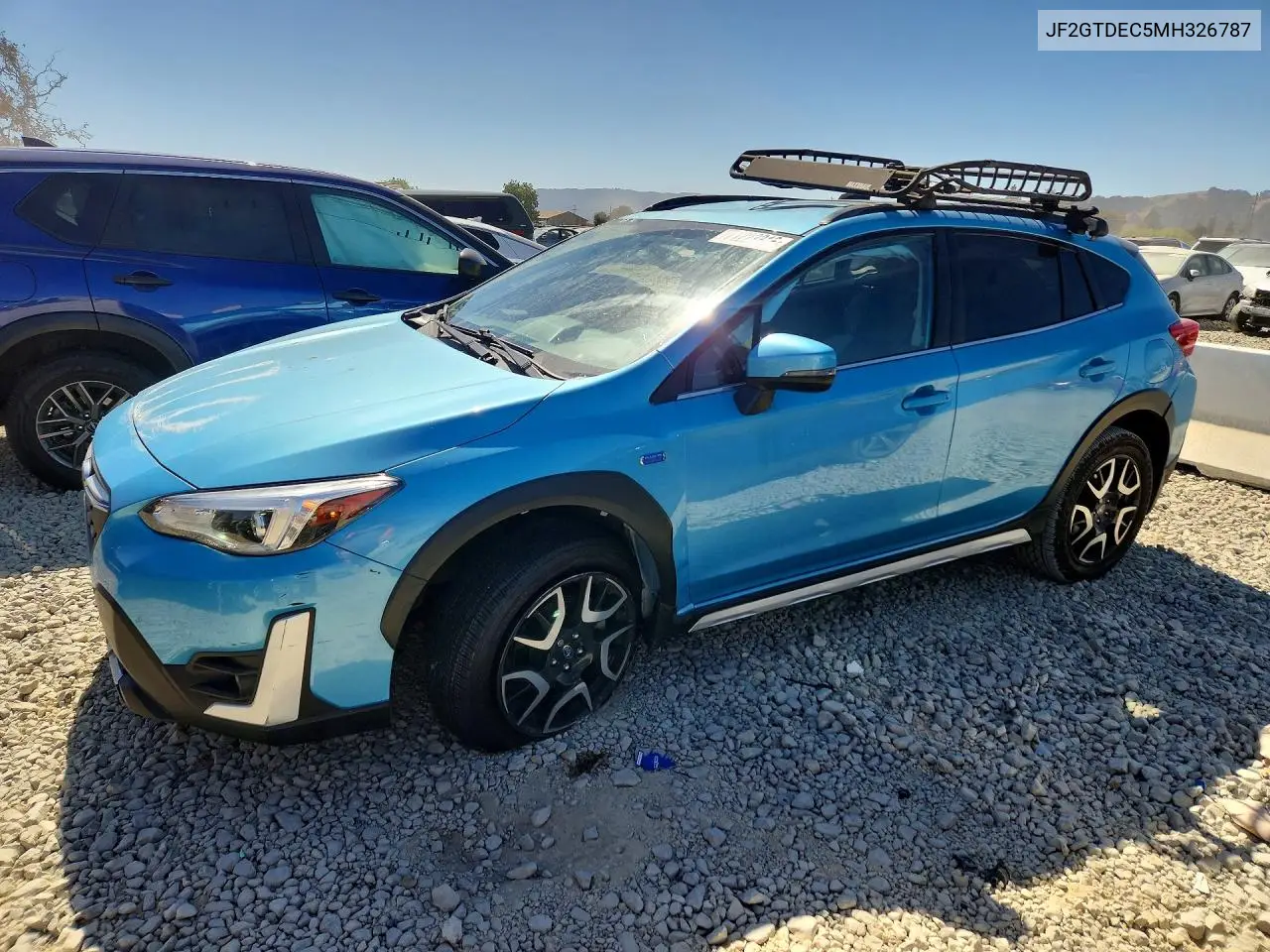 SUBARU XV 2021, VIN JF2GTDEC5MH326787