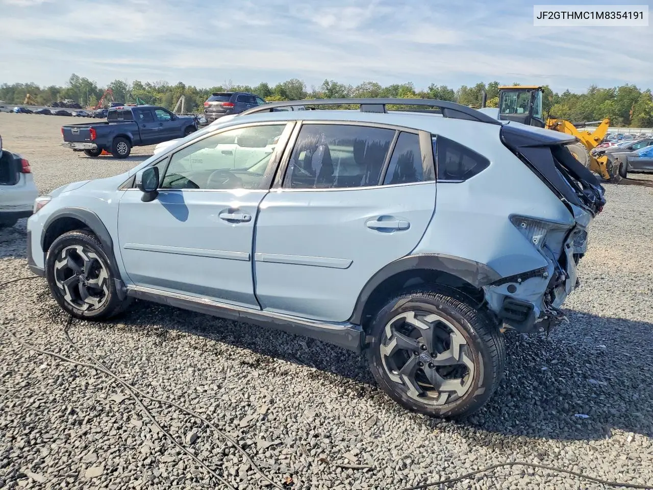 2021 SUBARU XV VIN JF2GTHMC1M8354191 — фото 2