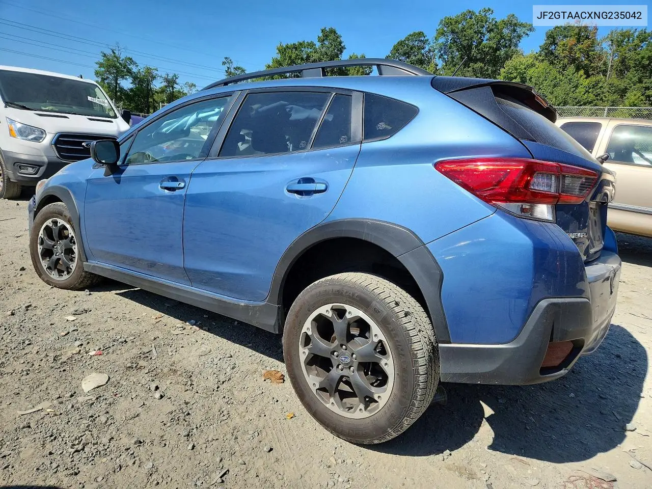 2022 SUBARU XV VIN JF2GTAACXNG235042 — фото 2