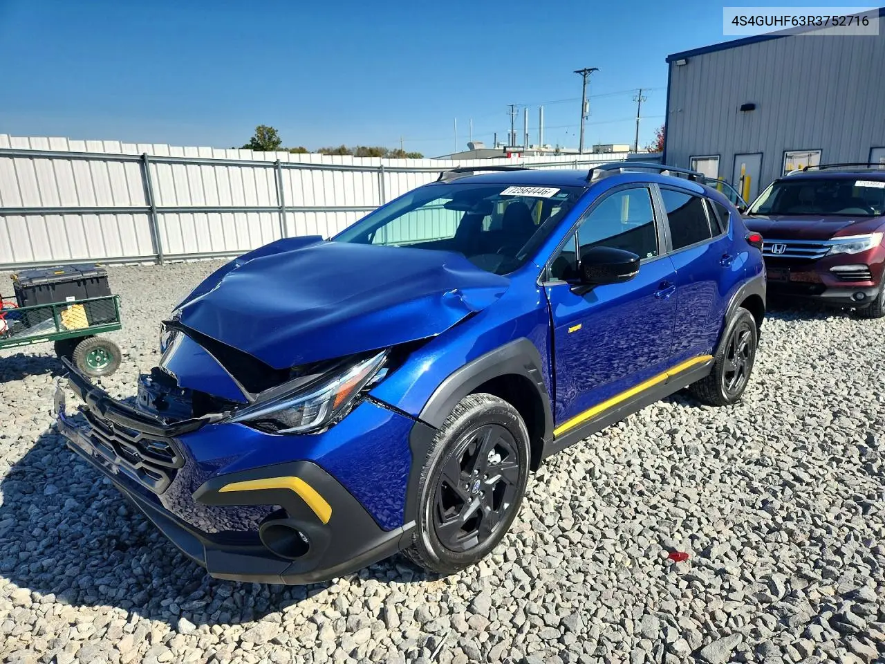SUBARU XV 2024, VIN 4S4GUHF63R3752716