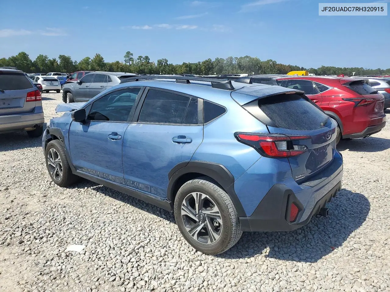2024 SUBARU XV VIN JF2GUADC7RH320915 — фото 2