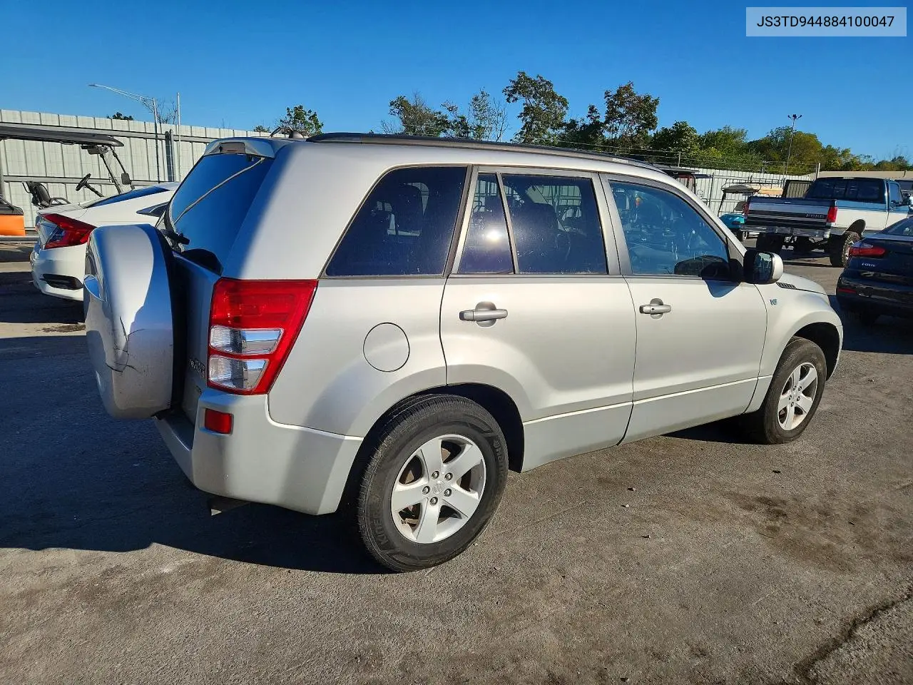2008 SUZUKI GRAND VITARA VIN JS3TD944884100047 — фото 3