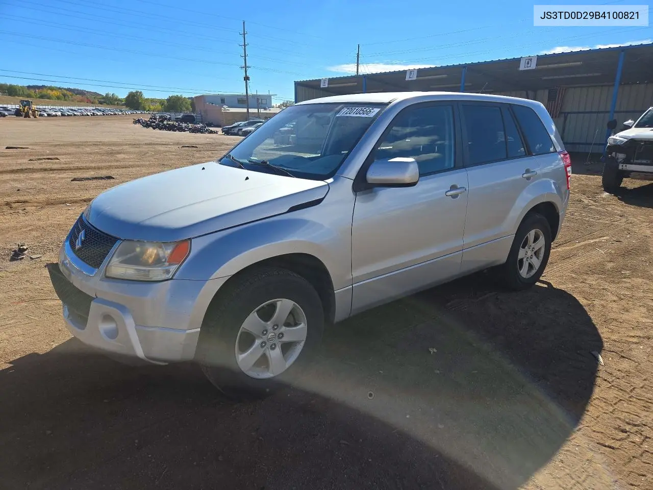 SUZUKI GRAND VITARA 2011, VIN JS3TD0D29B4100821