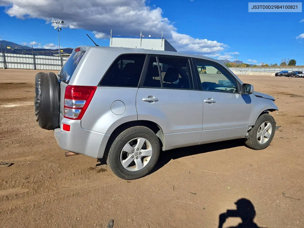 2011 SUZUKI GRAND VITARA VIN JS3TD0D29B4100821 — фото 3