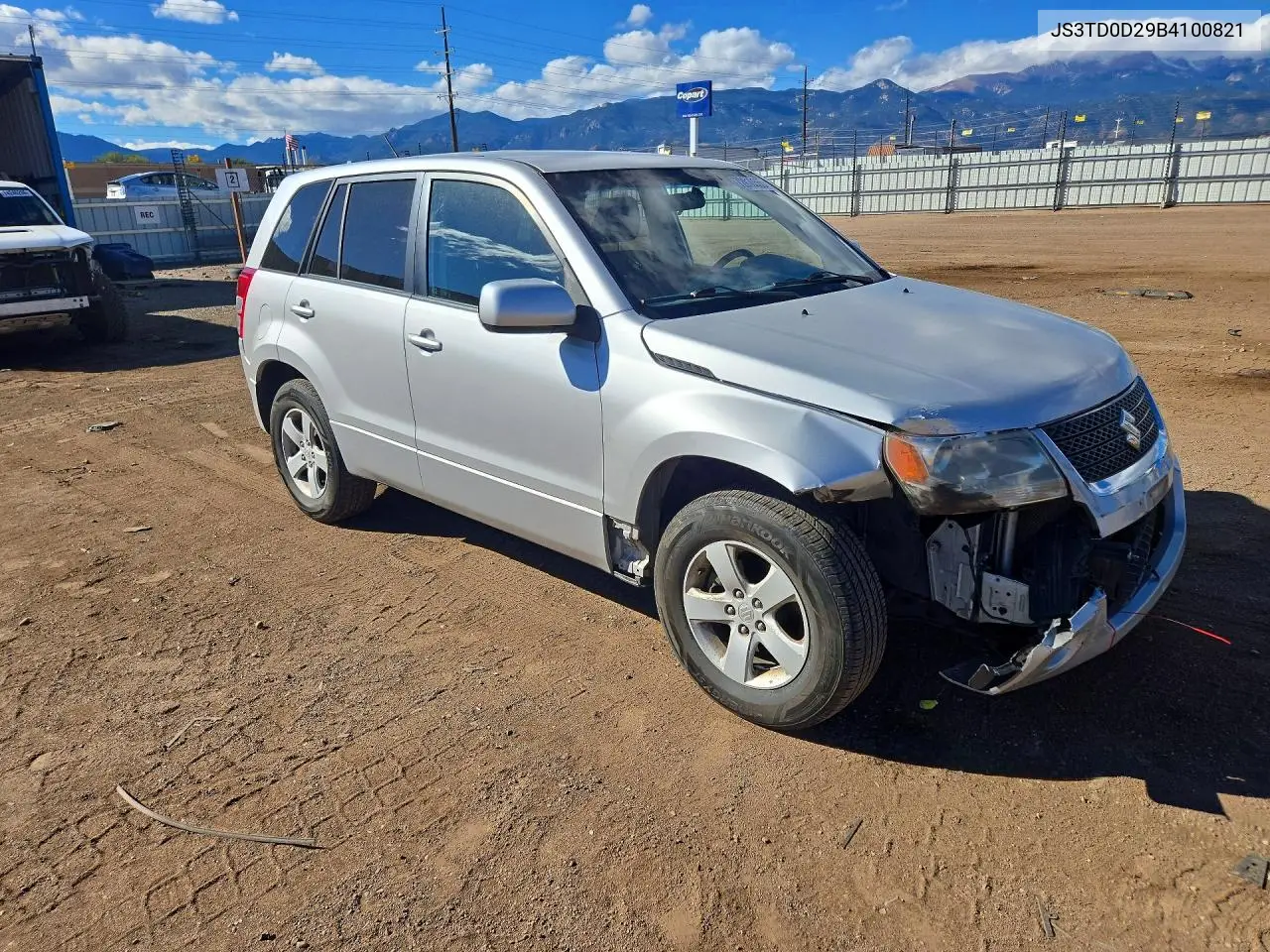 2011 SUZUKI GRAND VITARA VIN JS3TD0D29B4100821 — фото 4