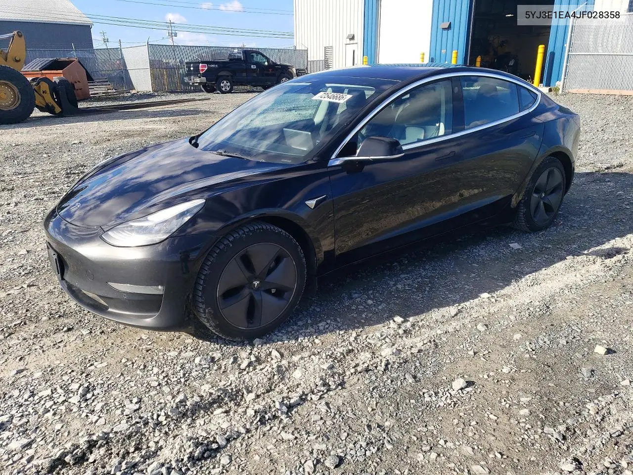 TESLA MODEL 3 2018, VIN 5YJ3E1EA4JF028358