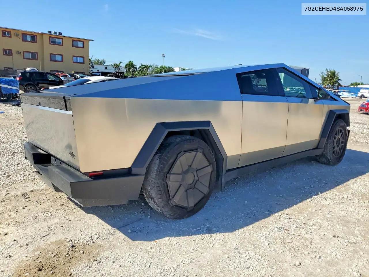 2025 TESLA CYBERTRUCK VIN 7G2CEHED4SA058975 — фото 3