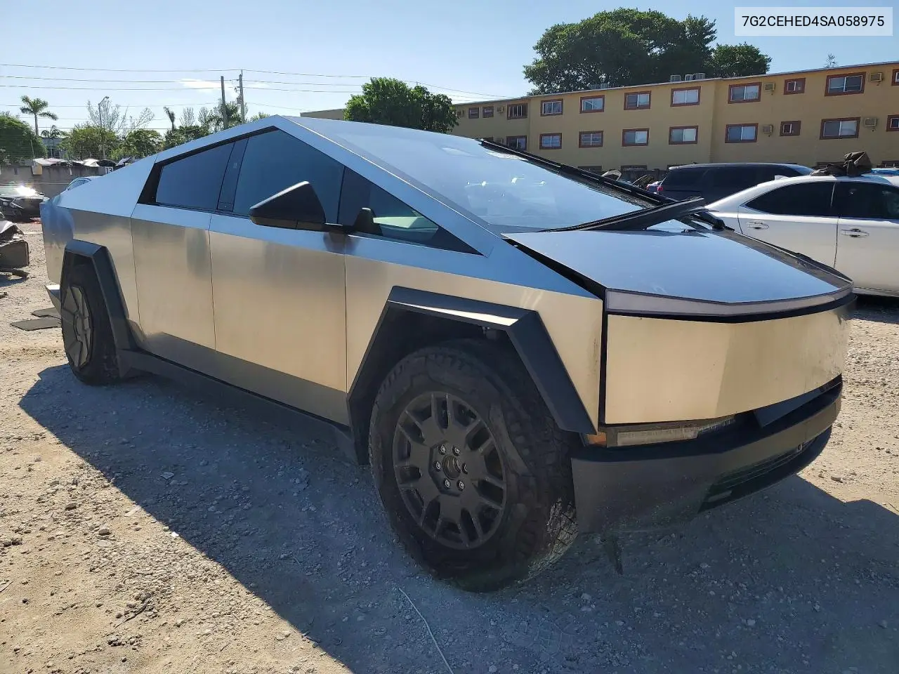 2025 TESLA CYBERTRUCK VIN 7G2CEHED4SA058975 — фото 4