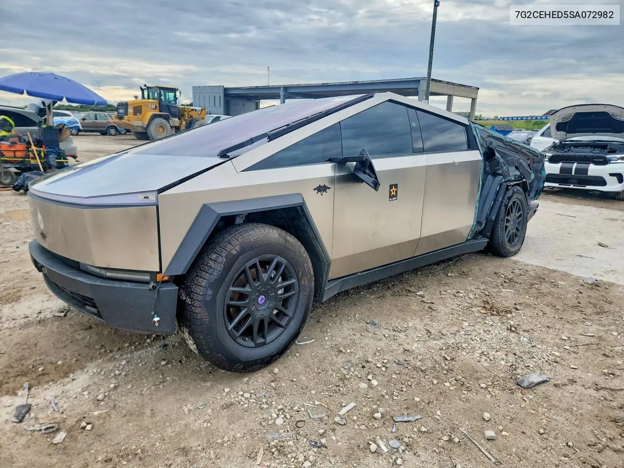 TESLA CYBERTRUCK 2025, VIN 7G2CEHED5SA072982