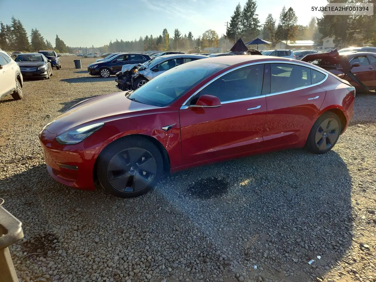 TESLA MODEL 3 2017, VIN 5YJ3E1EA2HF001394