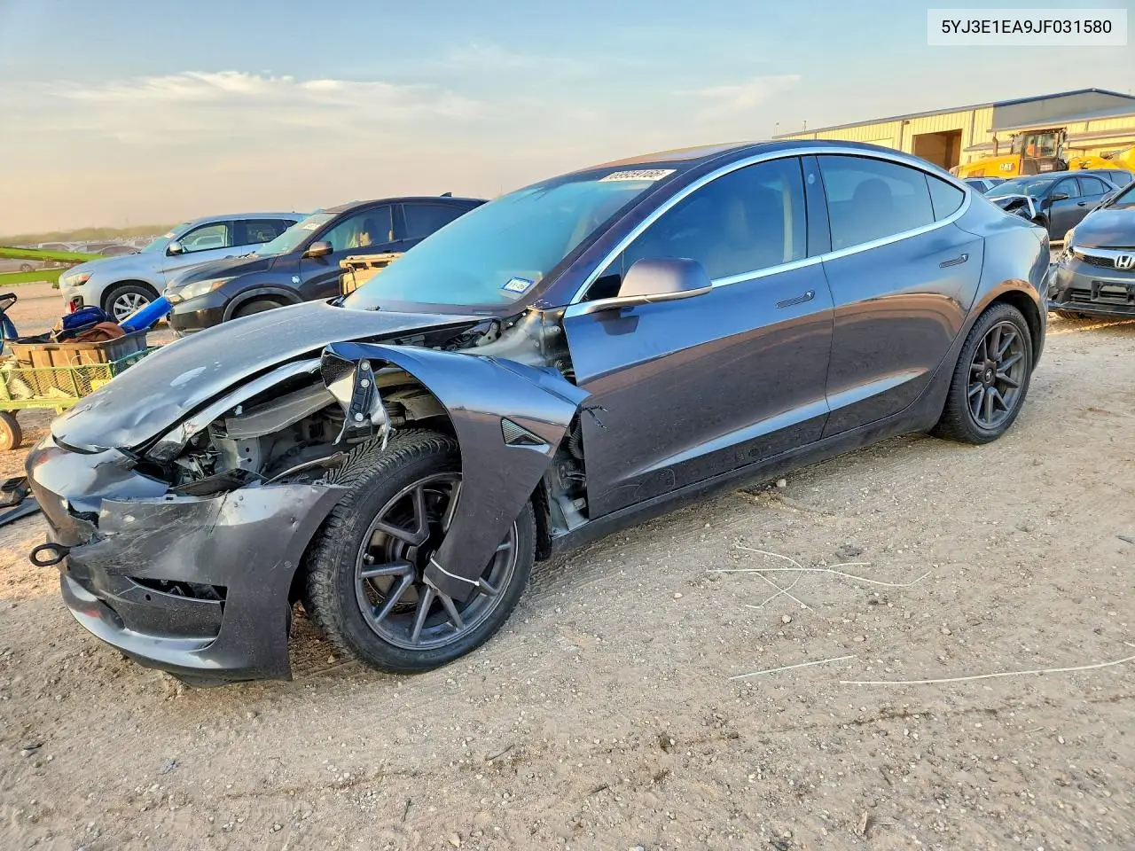 TESLA MODEL 3 2018, VIN 5YJ3E1EA9JF031580