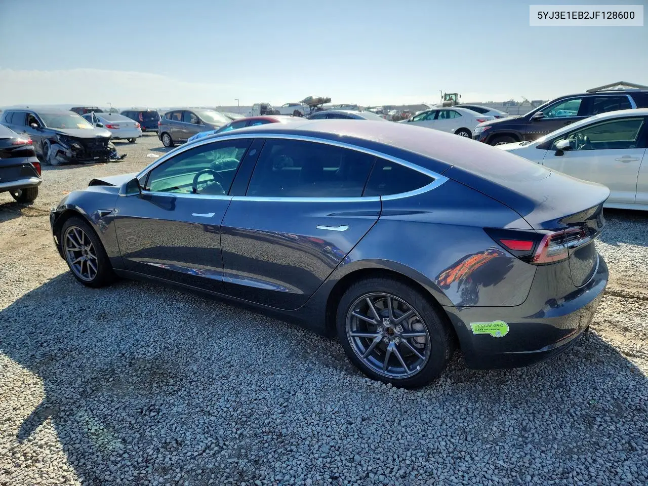 2018 TESLA MODEL 3 VIN 5YJ3E1EB2JF128600 — фото 2