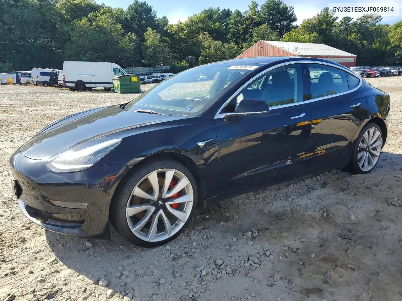 TESLA MODEL 3 2018, VIN 5YJ3E1EBXJF069814