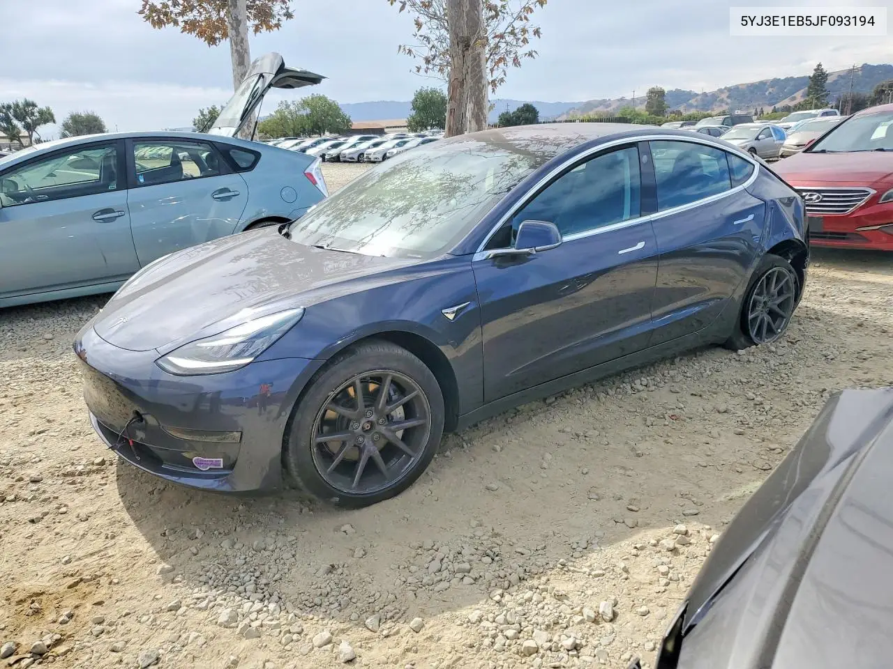 TESLA MODEL 3 2018, VIN 5YJ3E1EB5JF093194