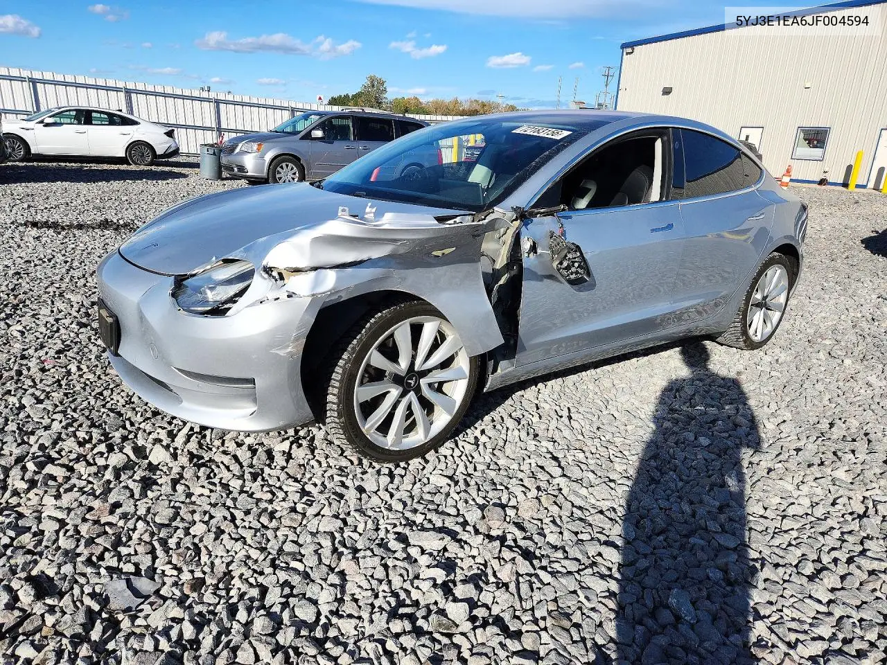 TESLA MODEL 3 2018, VIN 5YJ3E1EA6JF004594
