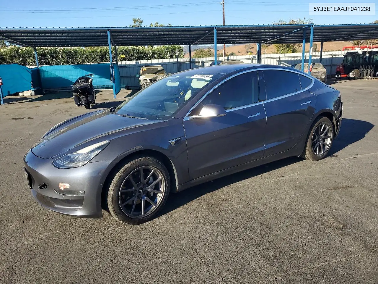 TESLA MODEL 3 2018, VIN 5YJ3E1EA4JF041238