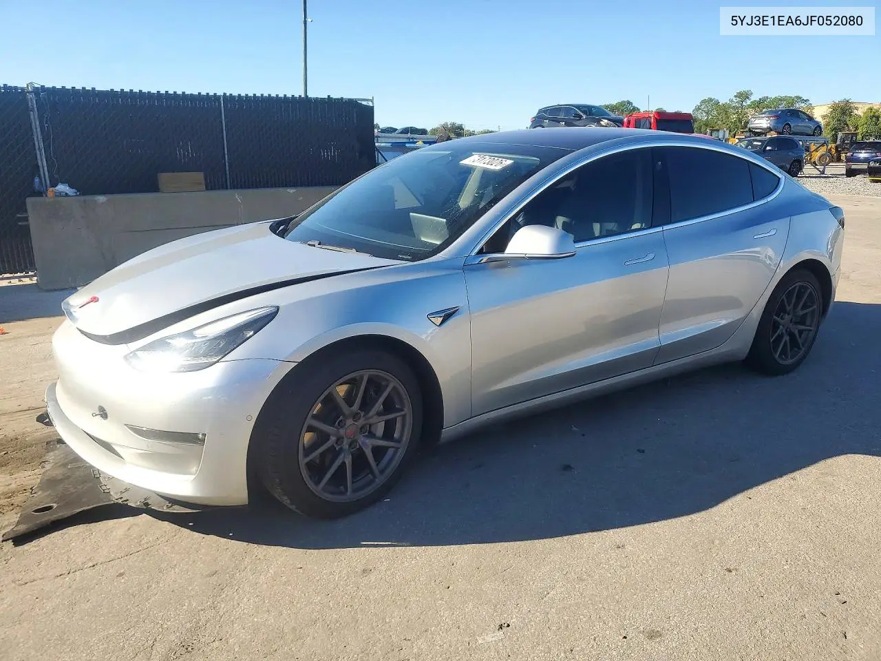 TESLA MODEL 3 2018, VIN 5YJ3E1EA6JF052080