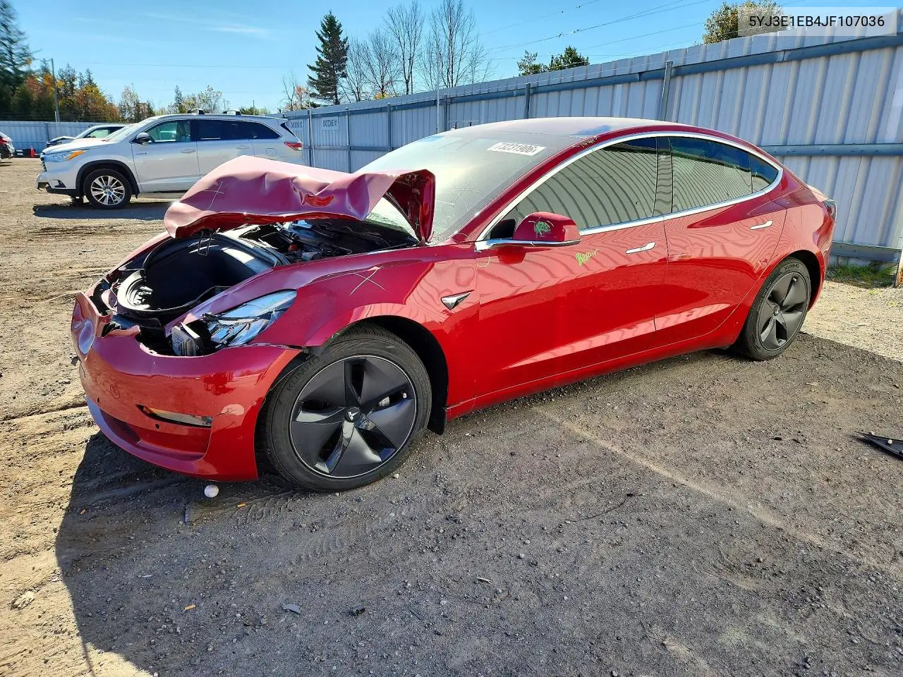 TESLA MODEL 3 2018, VIN 5YJ3E1EB4JF107036