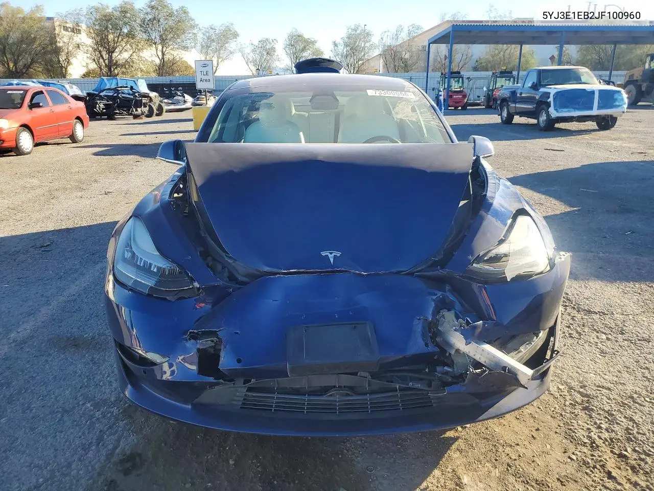 2018 TESLA MODEL 3 VIN 5YJ3E1EB2JF100960 — фото 5