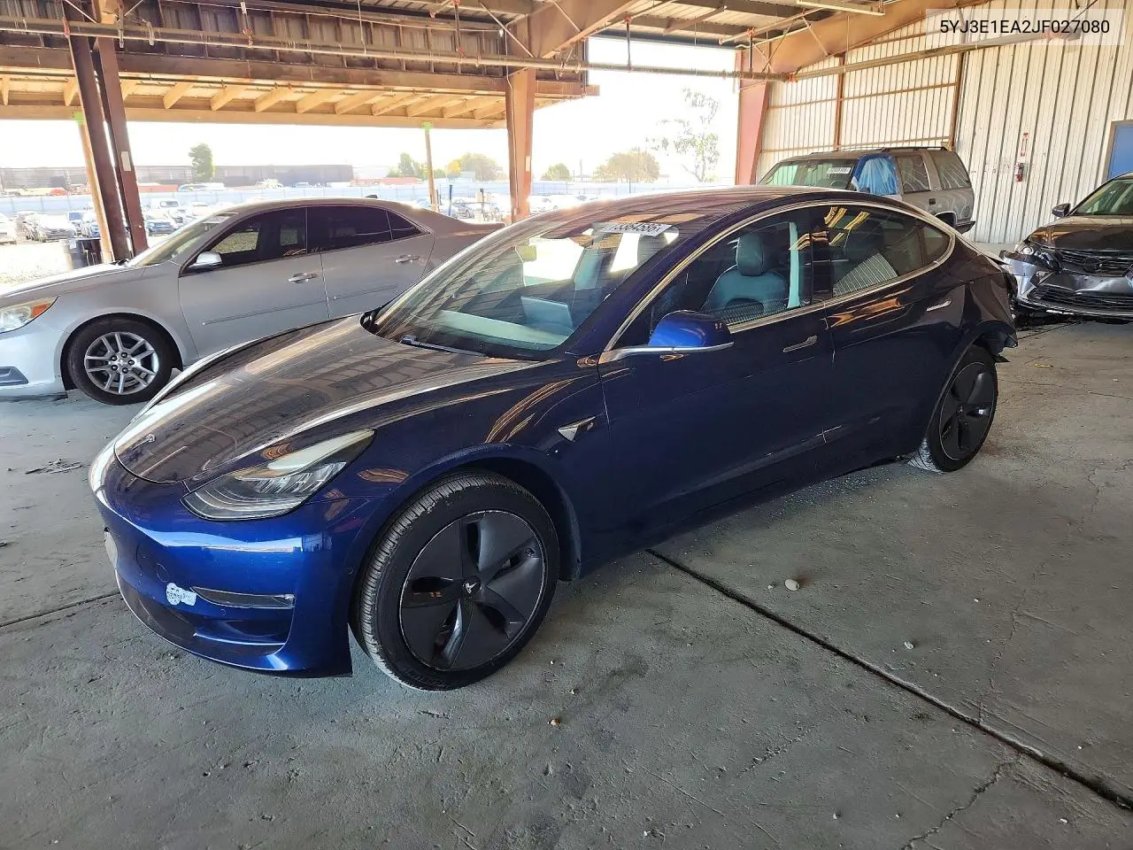 TESLA MODEL 3 2018, VIN 5YJ3E1EA2JF027080