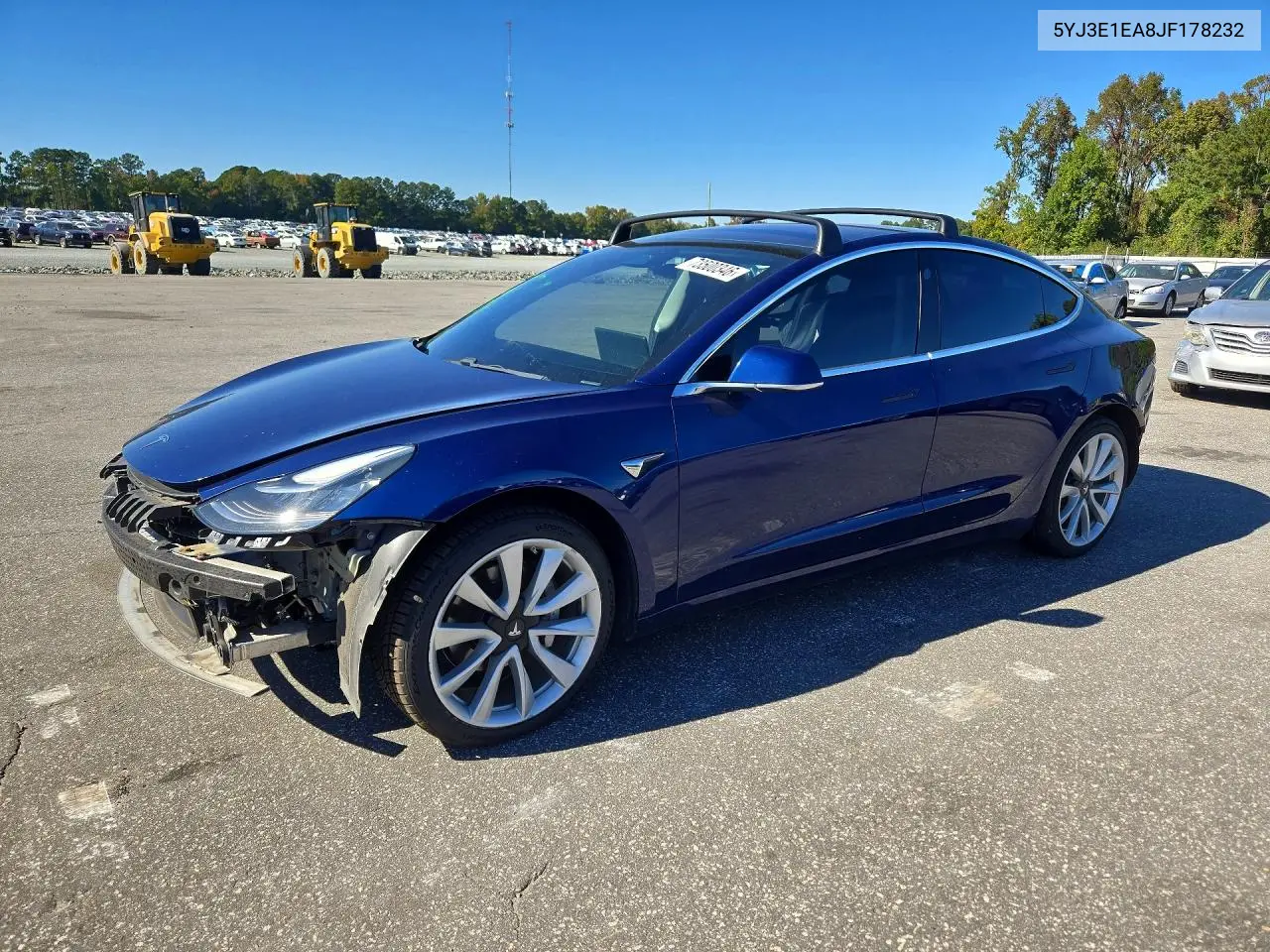 TESLA MODEL 3 2018, VIN 5YJ3E1EA8JF178232