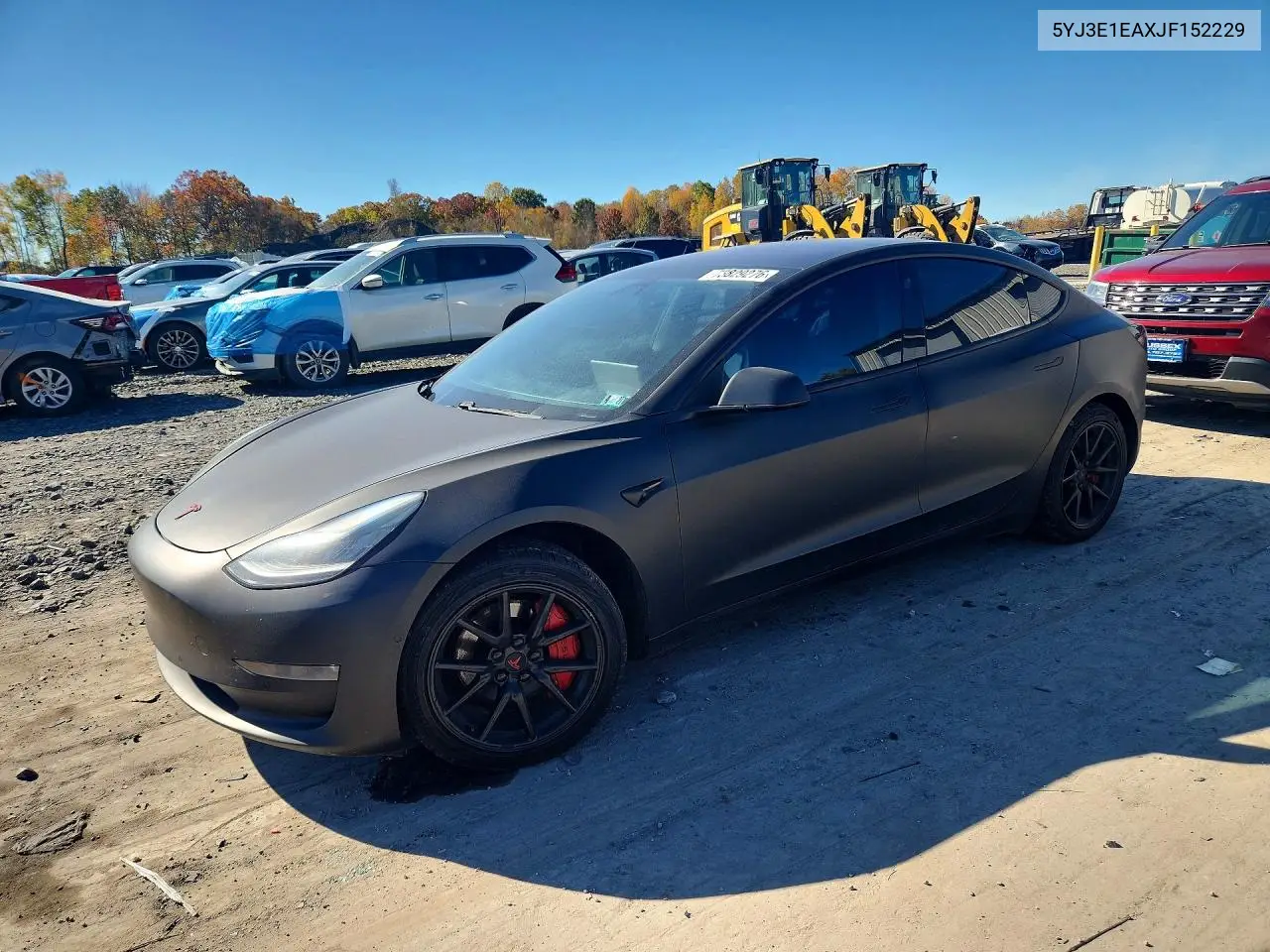 TESLA MODEL 3 2018, VIN 5YJ3E1EAXJF152229