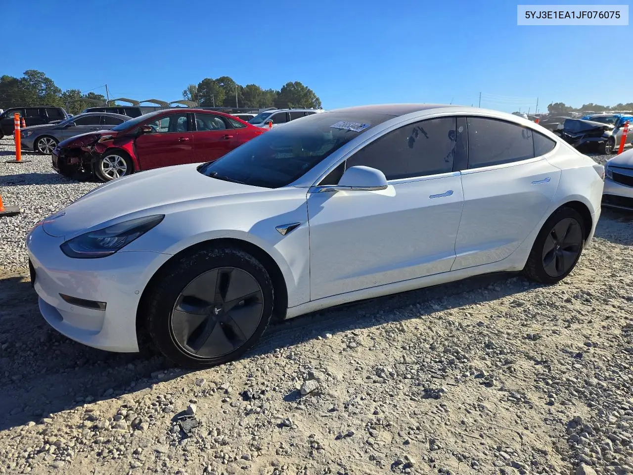 TESLA MODEL 3 2018, VIN 5YJ3E1EA1JF076075