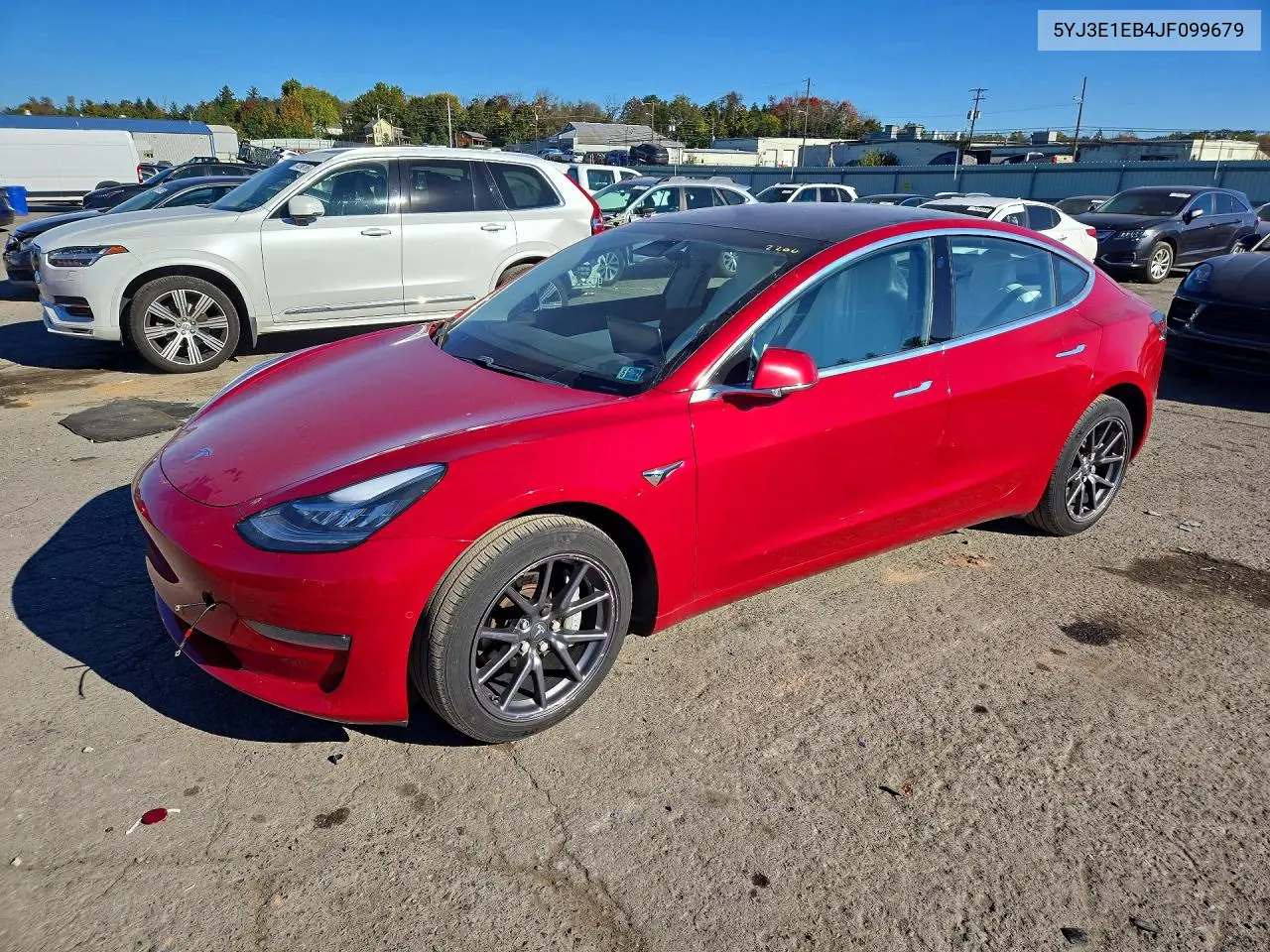 TESLA MODEL 3 2018, VIN 5YJ3E1EB4JF099679