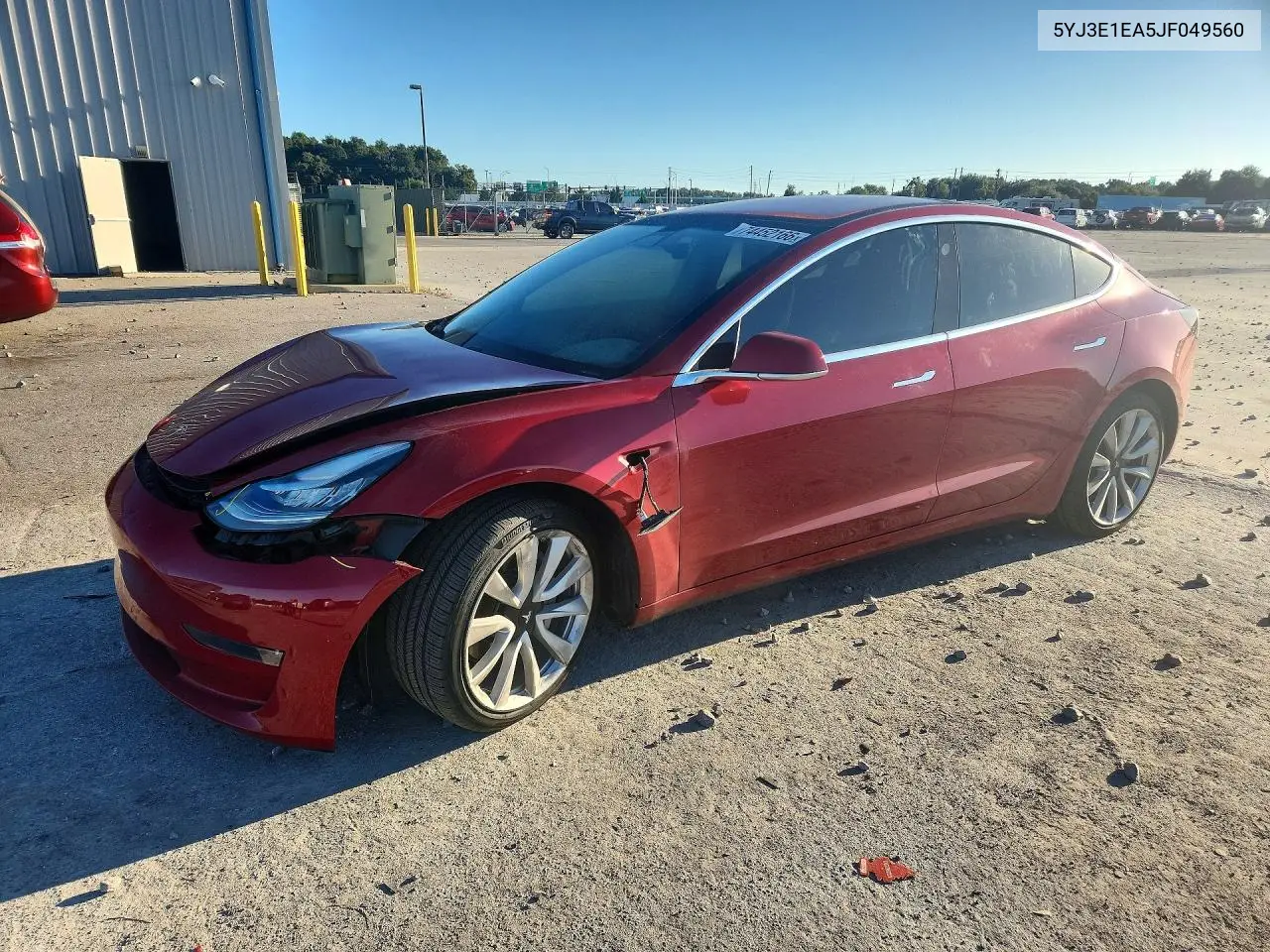 TESLA MODEL 3 2018, VIN 5YJ3E1EA5JF049560