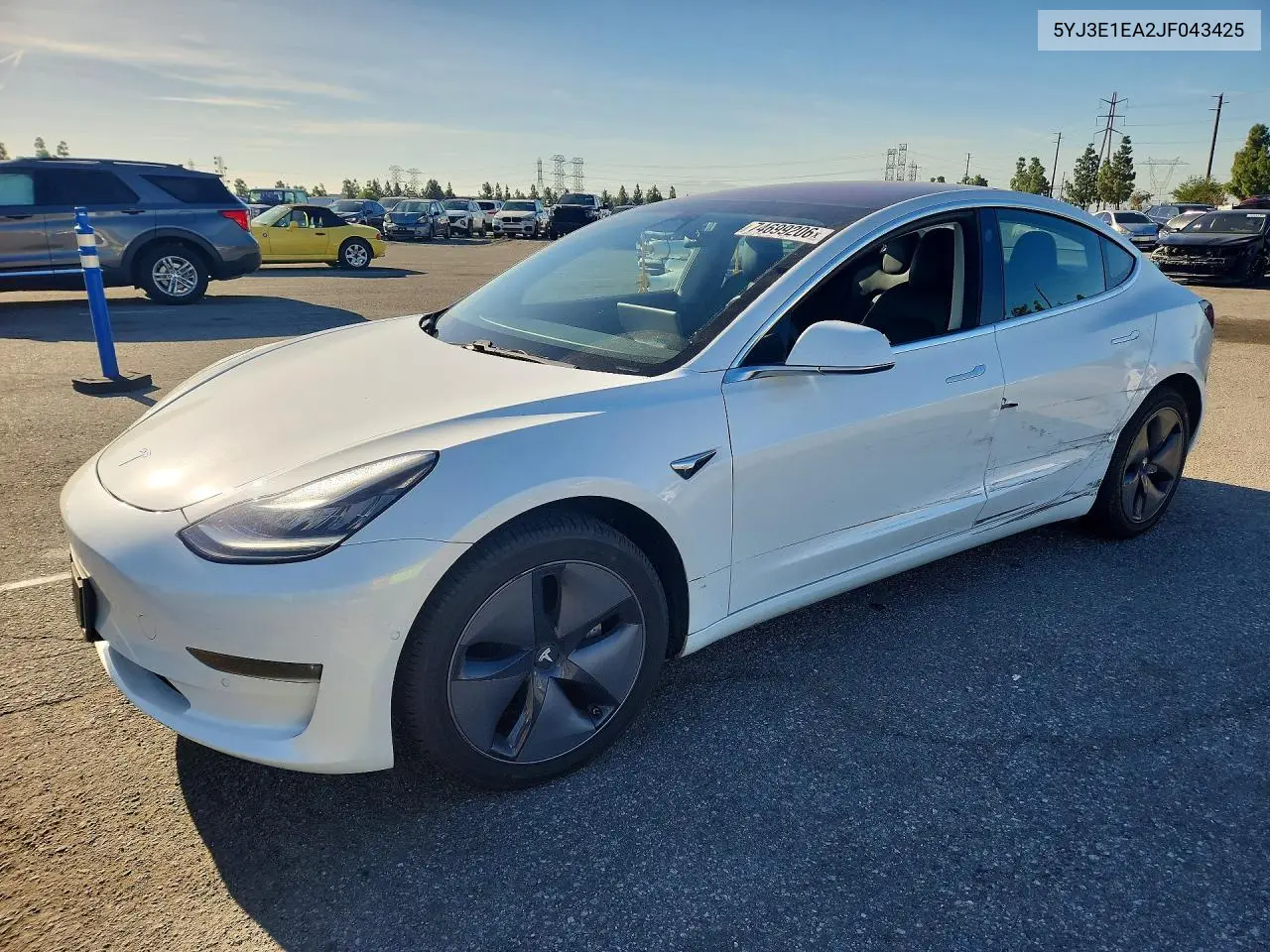 TESLA MODEL 3 2018, VIN 5YJ3E1EA2JF043425