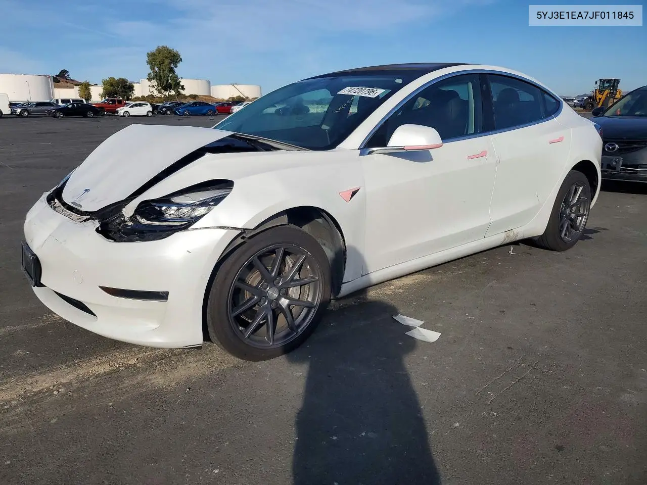 TESLA MODEL 3 2018, VIN 5YJ3E1EA7JF011845