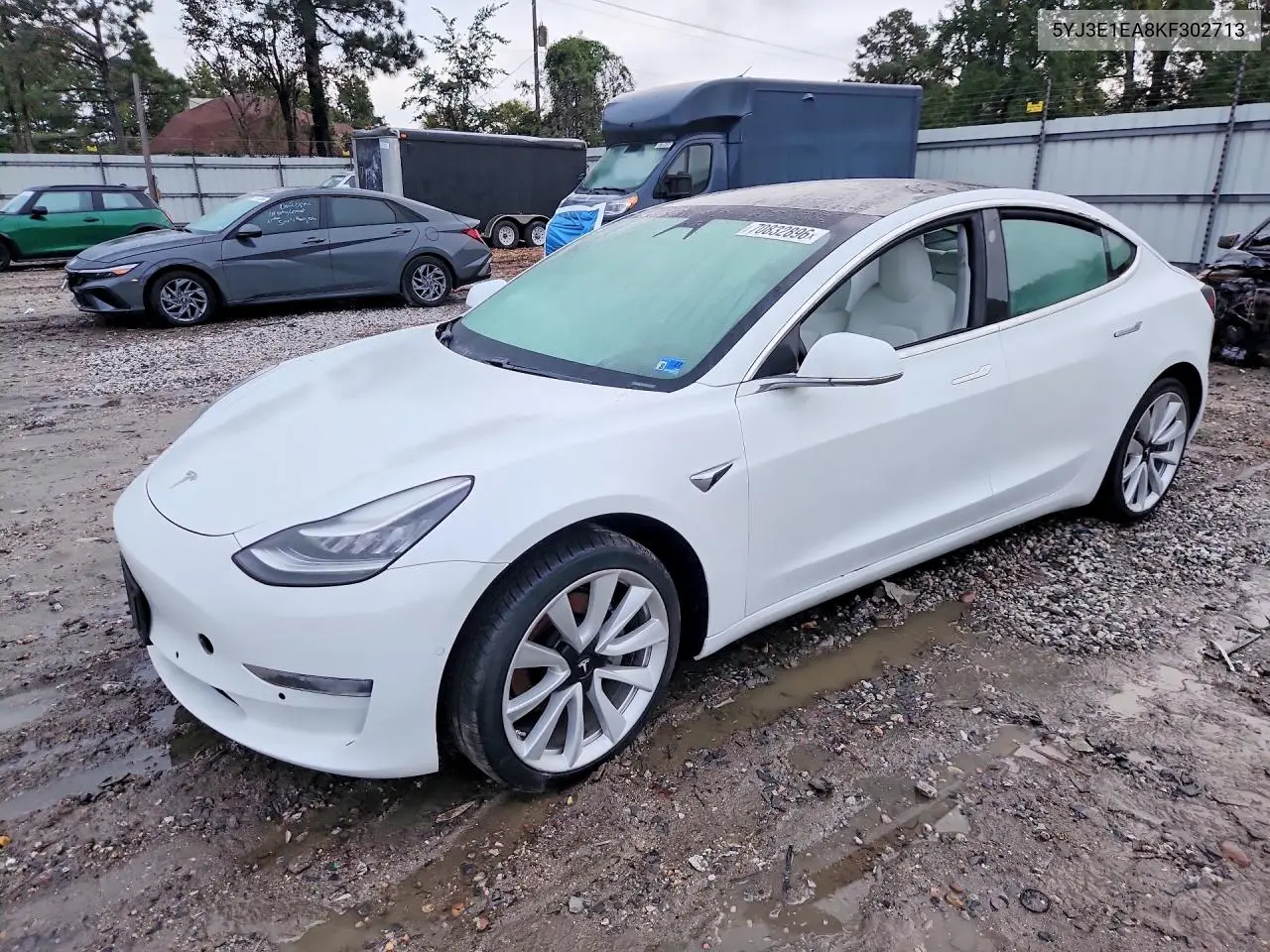TESLA MODEL 3 2019, VIN 5YJ3E1EA8KF302713