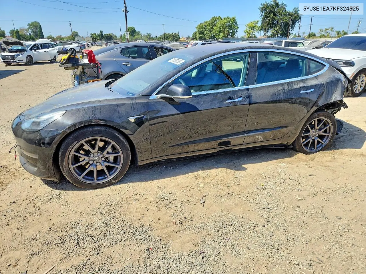 TESLA MODEL 3 2019, VIN 5YJ3E1EA7KF324525