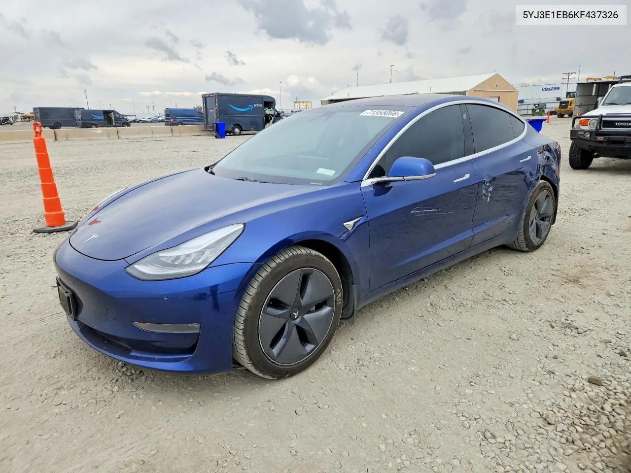 TESLA MODEL 3 2019, VIN 5YJ3E1EB6KF437326
