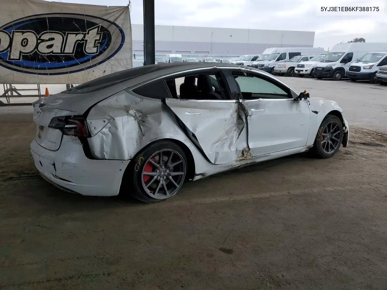 2019 TESLA MODEL 3 VIN 5YJ3E1EB6KF388175 — фото 3