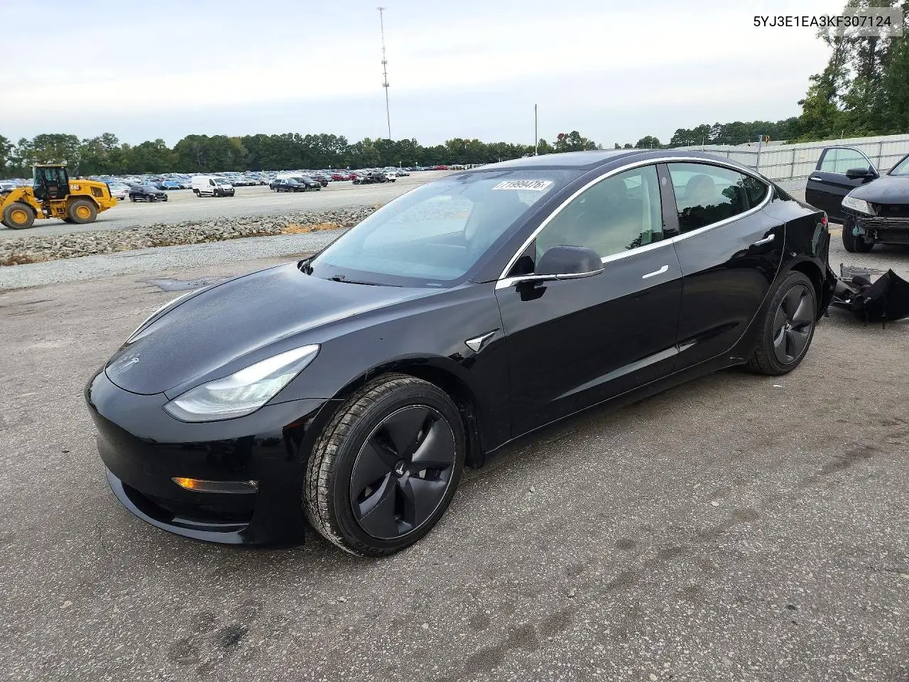 TESLA MODEL 3 2019, VIN 5YJ3E1EA3KF307124