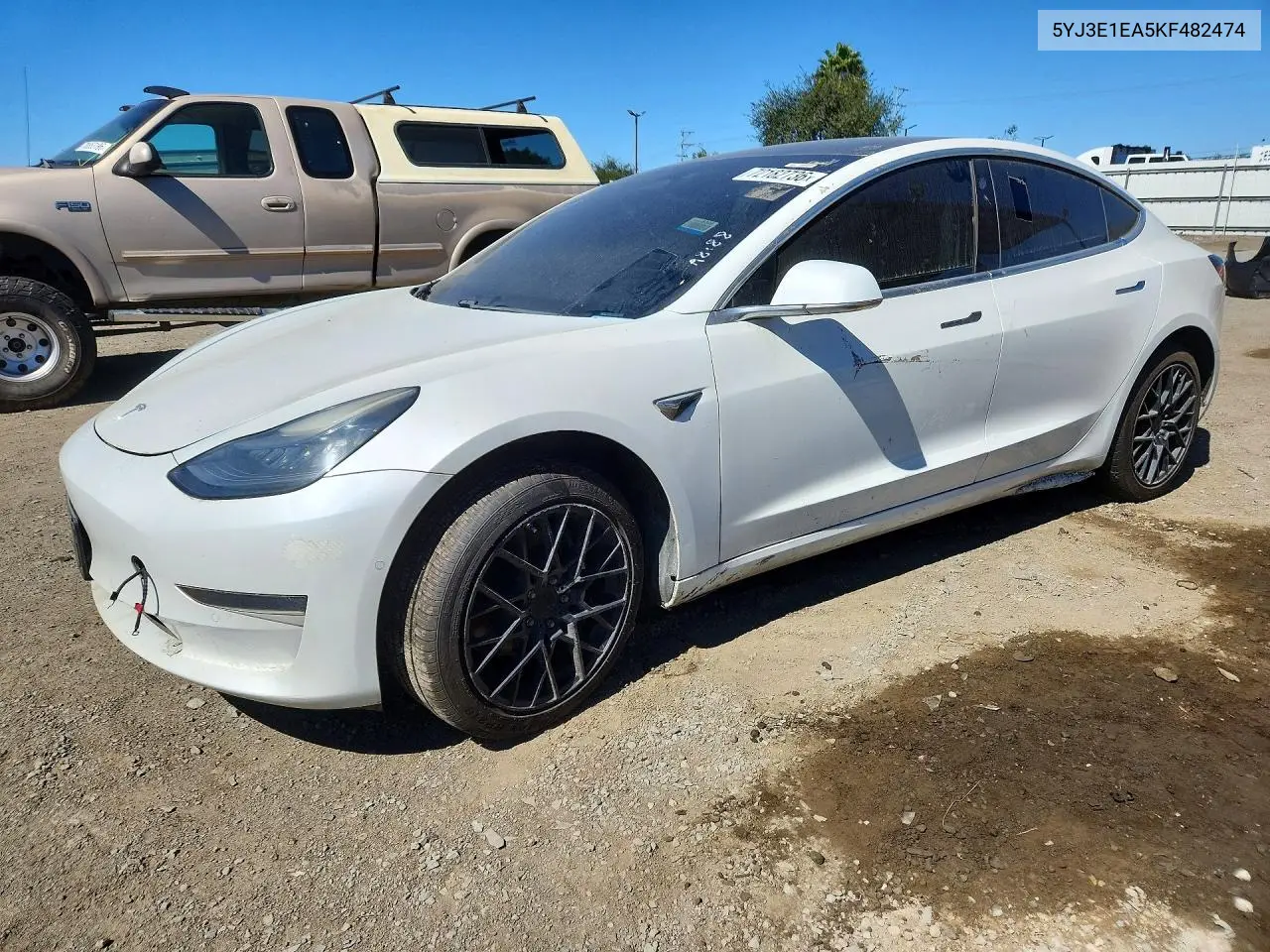 TESLA MODEL 3 2019, VIN 5YJ3E1EA5KF482474