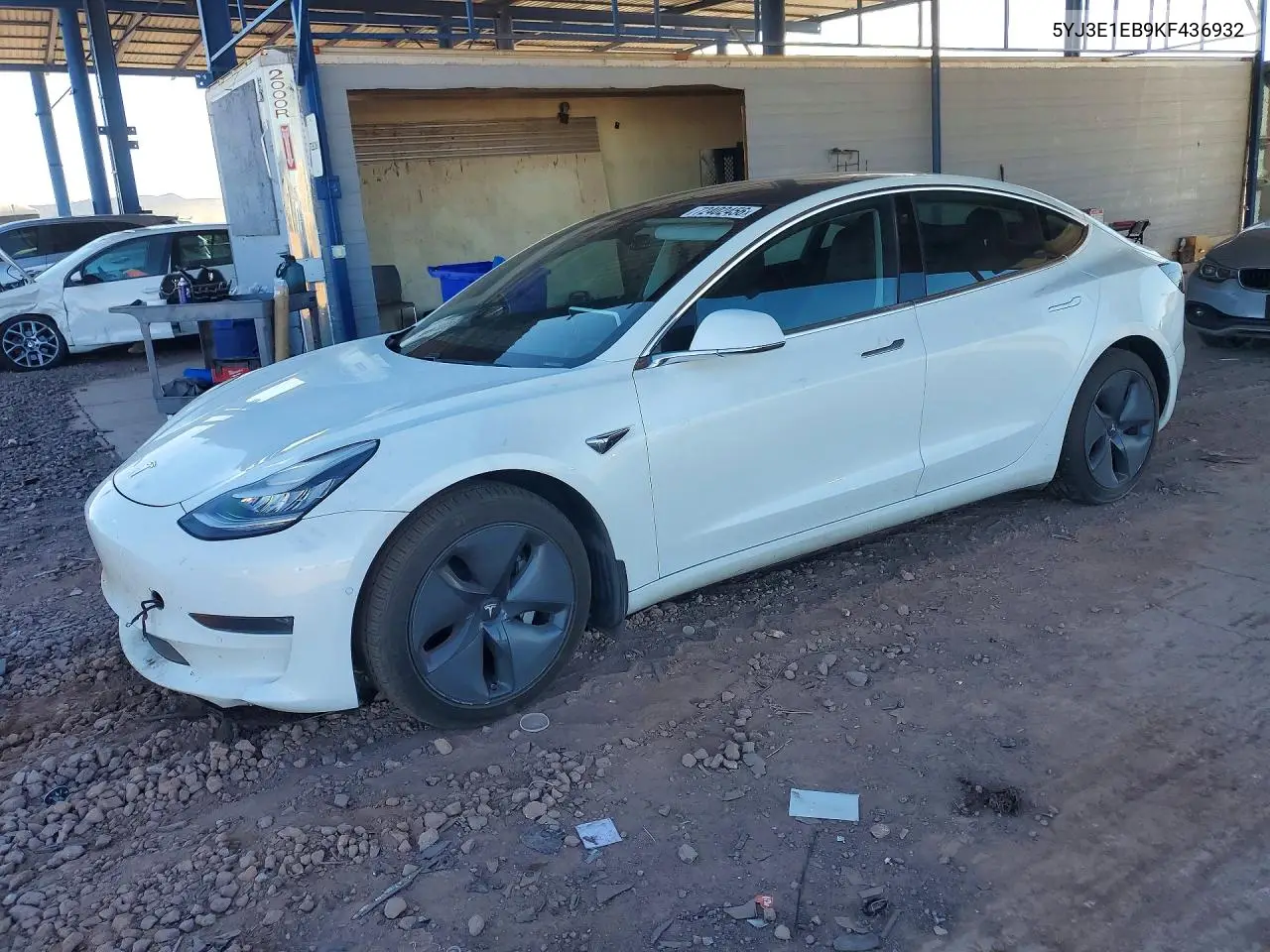 TESLA MODEL 3 2019, VIN 5YJ3E1EB9KF436932