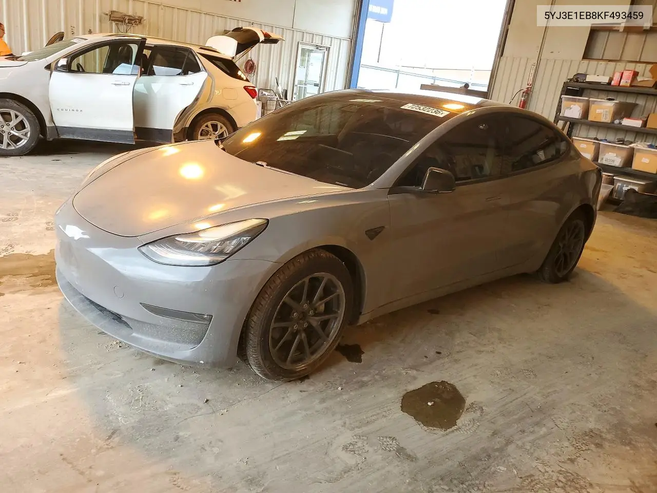 TESLA MODEL 3 2019, VIN 5YJ3E1EB8KF493459